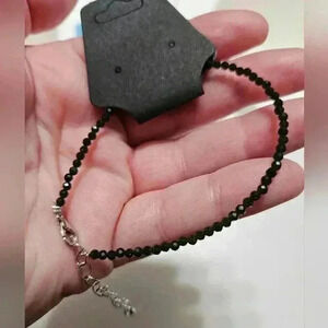 New green sandstone faceted 1mm bracelet!